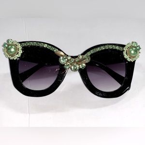 Sunglasses (7) Decorated w/Rhinestones Vintage Bling Hollywood Star Glamour …
